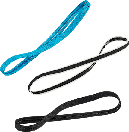 Haarbanden Sport smal, 3 stuks