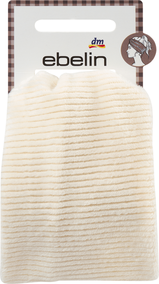 Haarband flach Cord-Optik, creme, 1 St