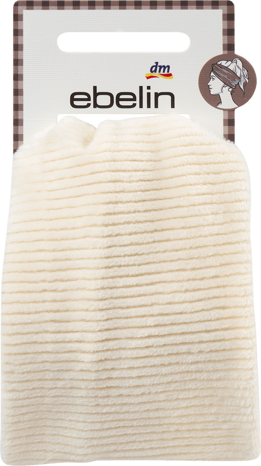 Haarband flach Cord-Optik, creme, 1 St