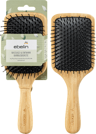 Haarborstel Bamboe Massage &amp; Ontklitmiddel, 1 st
