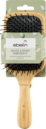 Haarborstel Bamboe Massage &amp; Ontklitmiddel, 1 st