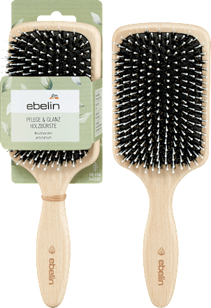 Haarborstel houtverzorging &amp; glans, extra breed, 1 stuk