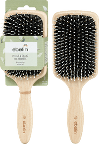 Haarborstel houtverzorging &amp; glans, extra breed, 1 stuk