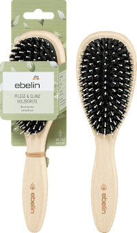 Haarborstel houtverzorging &amp; glans, ovaal, 1 stuk