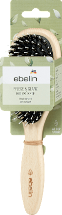 Haarborstel houtverzorging &amp; glans, ovaal, 1 stuk