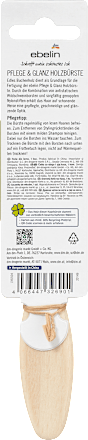 Haarborstel houtverzorging &amp; glans, smal, 1 stuk