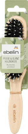 Haarborstel houtverzorging &amp; glans, smal, 1 stuk