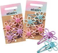 Haarspeldjes bloemen, 4 stuks