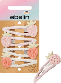 Haarclips aardbeien, 4 stuks