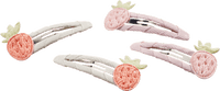 Haarclips aardbeien, 4 stuks
