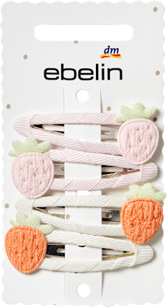 Haarclips Erdbeeren, 4 St