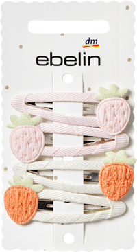Haarclips Erdbeeren, 4 St