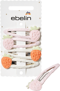 ebelin Haarclips Erdbeeren, 4 St