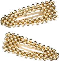 ebelin Haarclips goldene Perlen, 2 St