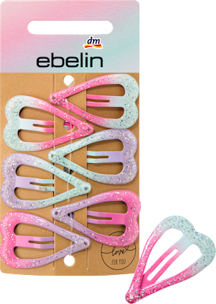 Haarspeldjes hartjes, 6 stuks