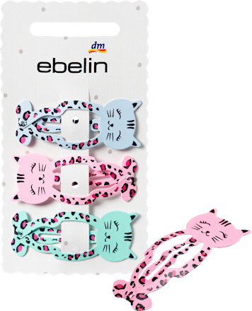 ebelin Haarclips Katzen, 3 St