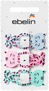 ebelin Haarclips Katzen, 3 St