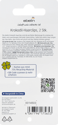 Haarspeldjes krokodil Happy hairmazing day, 2 stuks