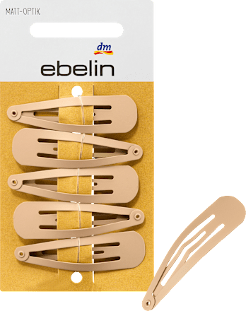 Haarclips Matt-Optik, blond, 5 St