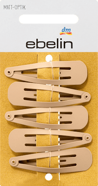 Haarclips Matt-Optik, blond, 5 St