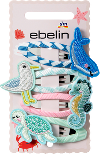 ebelin Haarclips Meerestiere, 4 St
