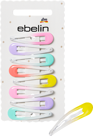 ebelin Haarclips mini, Farbverlauf, 8 St