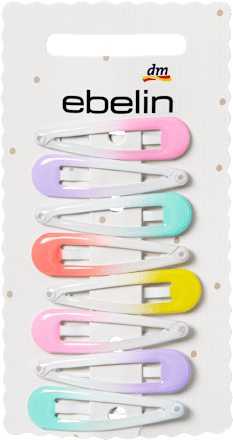 Haarclips mini, Farbverlauf, 8 St