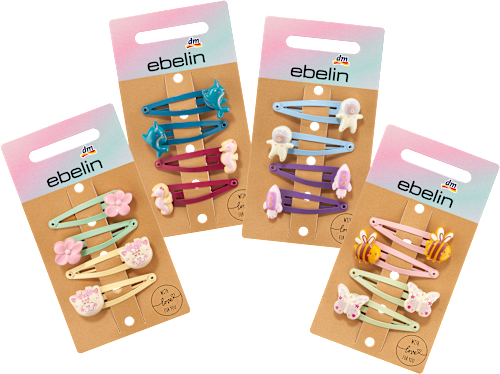 Haarspeldjes met verschillende motieven, 4 stuks