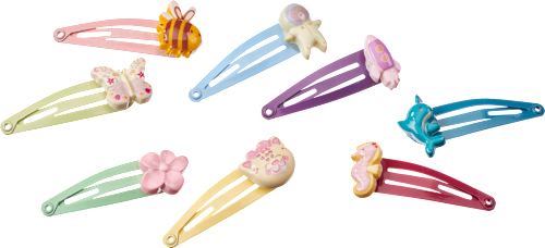 Haarspeldjes met verschillende motieven, 4 stuks