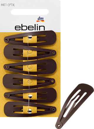 Haarspeldjes middelbruin, 6 stuks