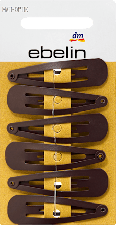 Haarspeldjes middelbruin, 6 stuks