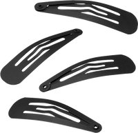 Haarclips mittel, schwarz, 6 St