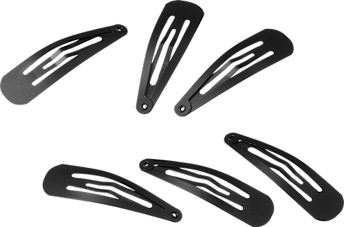 Haarspeldjes medium zwart, 6 stuks