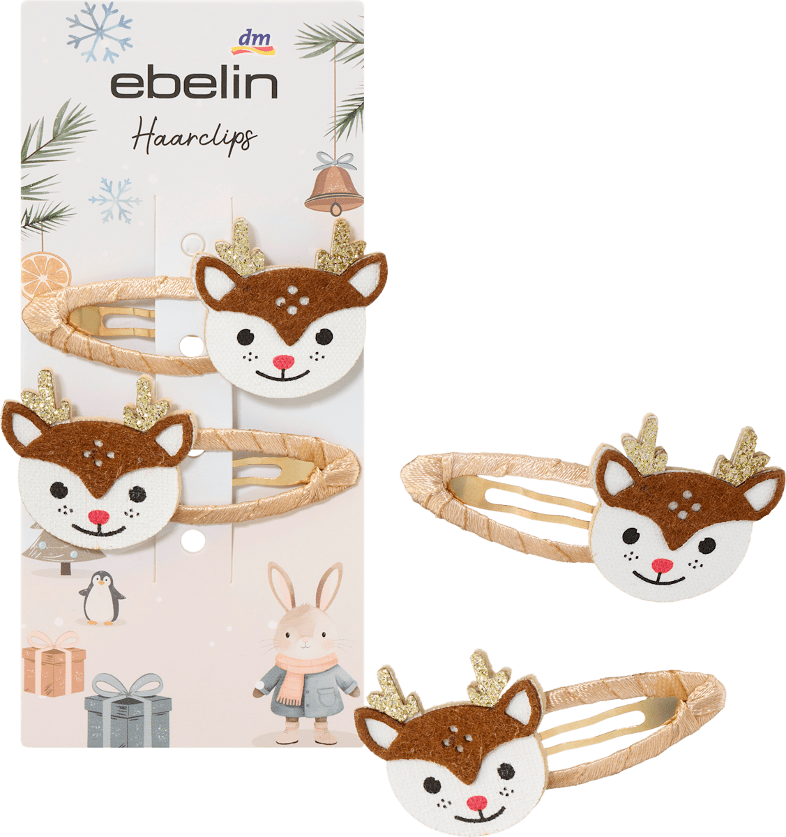 Haarclips Reh, 2 St