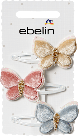 Haarclips Schmetterling, 3 St