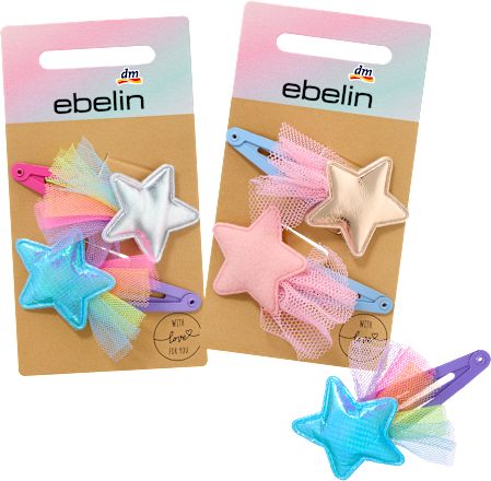 Haarspeldjes sterren, 2 stuks