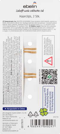 ebelin Haarclips Sterne, 2 St