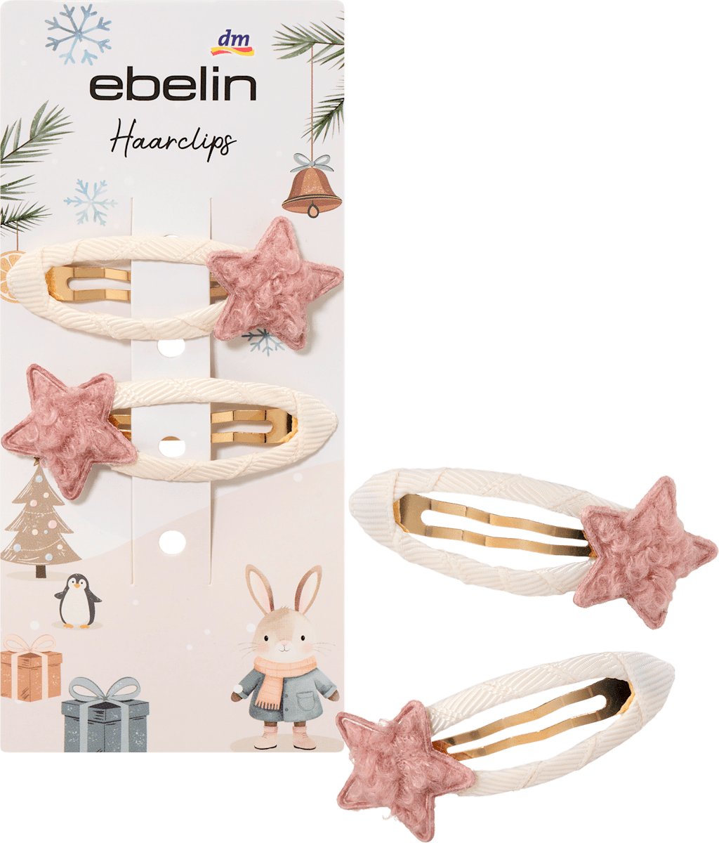 ebelin Haarclips Sterne, 2 St