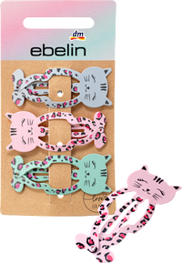 Haarspeldjes met dierenmotief, 3 stuks
