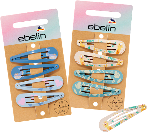 Walvis/Leeuw haarspeldjes, 4 stuks