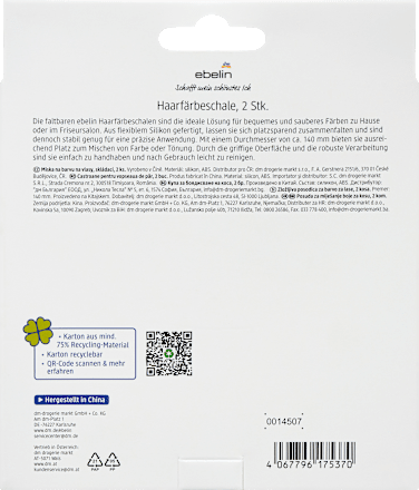 Opvouwbare haarverfkom Happy hairmazing day, 1 stuk