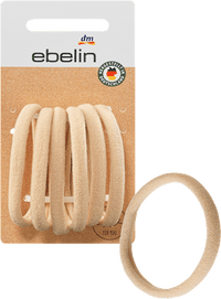 Haarelastiekjes blond zacht, 6 stuks