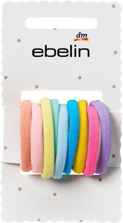 ebelin Haargummi Rosa/Bunt-Mix, 9 St