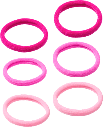 Haargummi Rosa/Bunt-Mix, 9 St