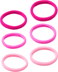 Haargummi Rosa/Bunt-Mix, 9 St