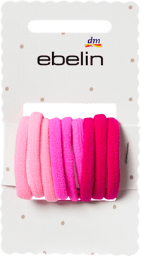 Haargummi Rosa/Bunt-Mix, 9 St