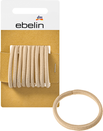 Haarelastiekjes blond, 9 stuks