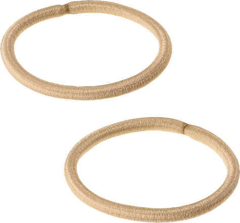 Haarelastiekjes blond, 9 stuks