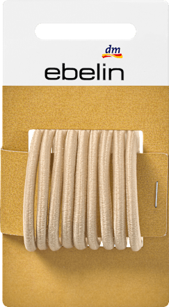 Haarelastiekjes blond, 9 stuks