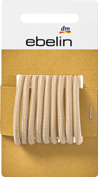 Haarelastiekjes blond, 9 stuks